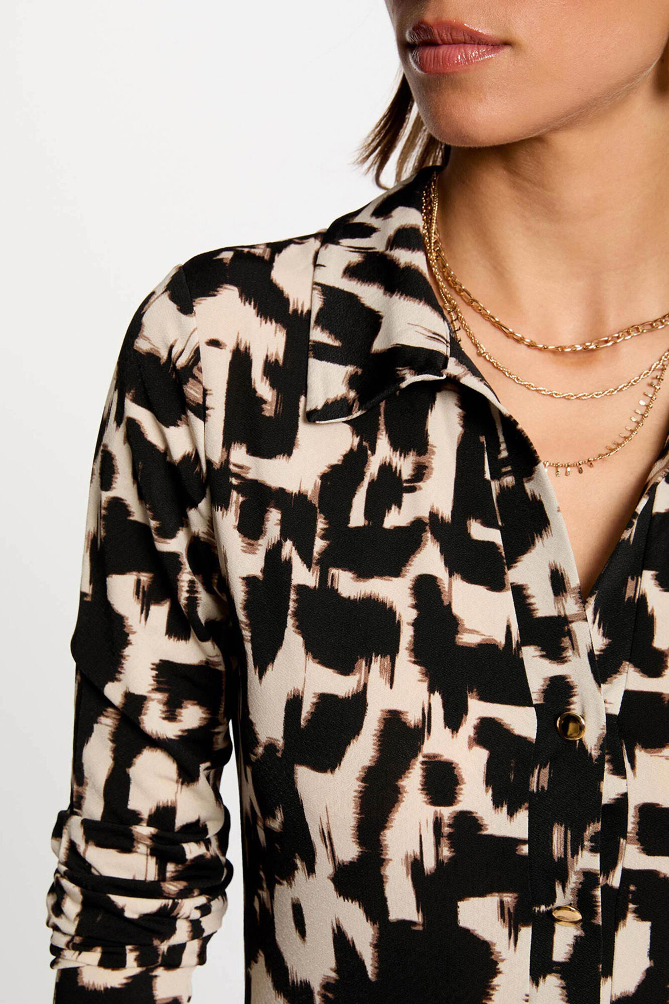 Morgan Vestido comprido reto estampado