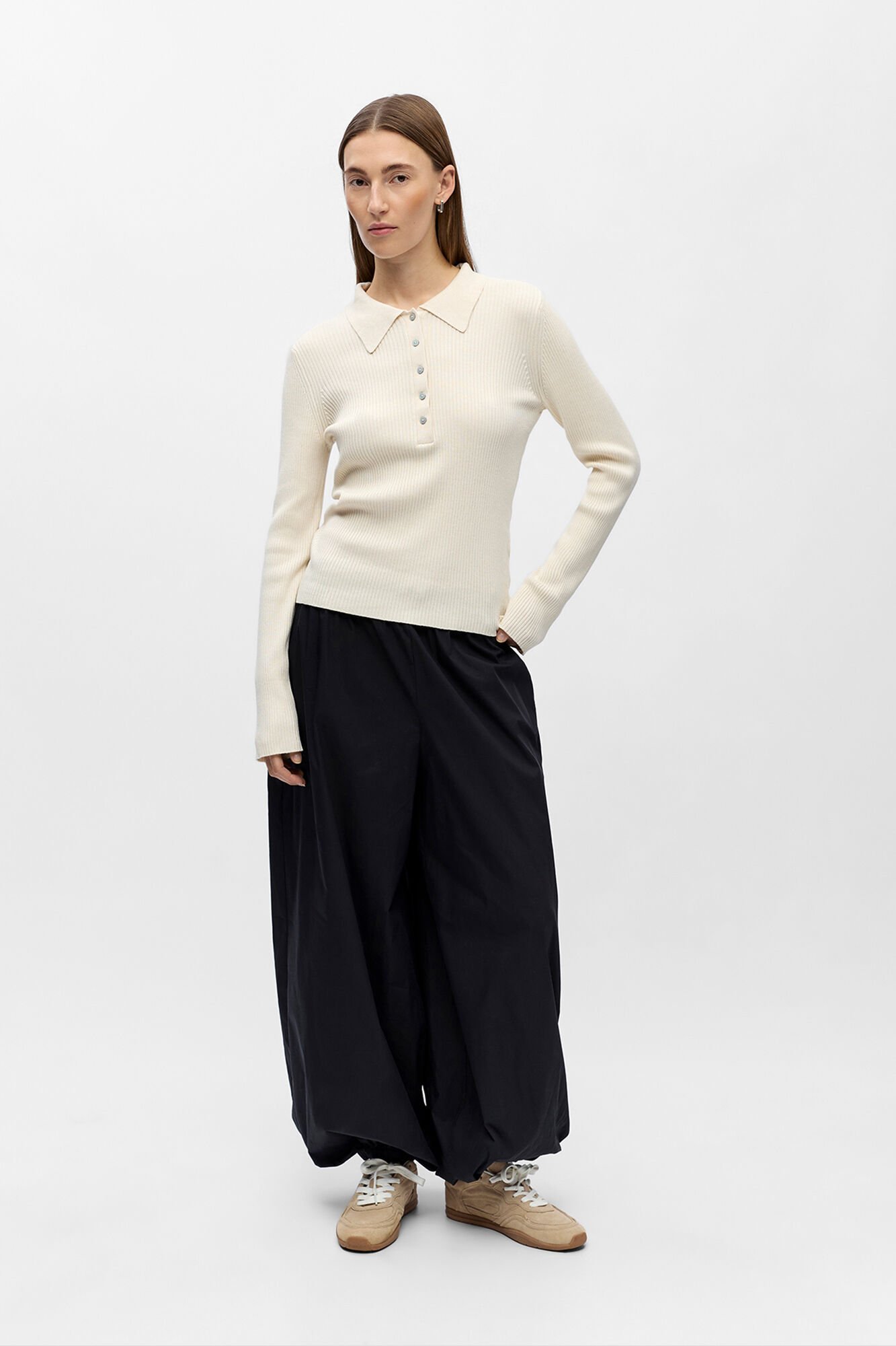 Object Camisola canelada gola polo