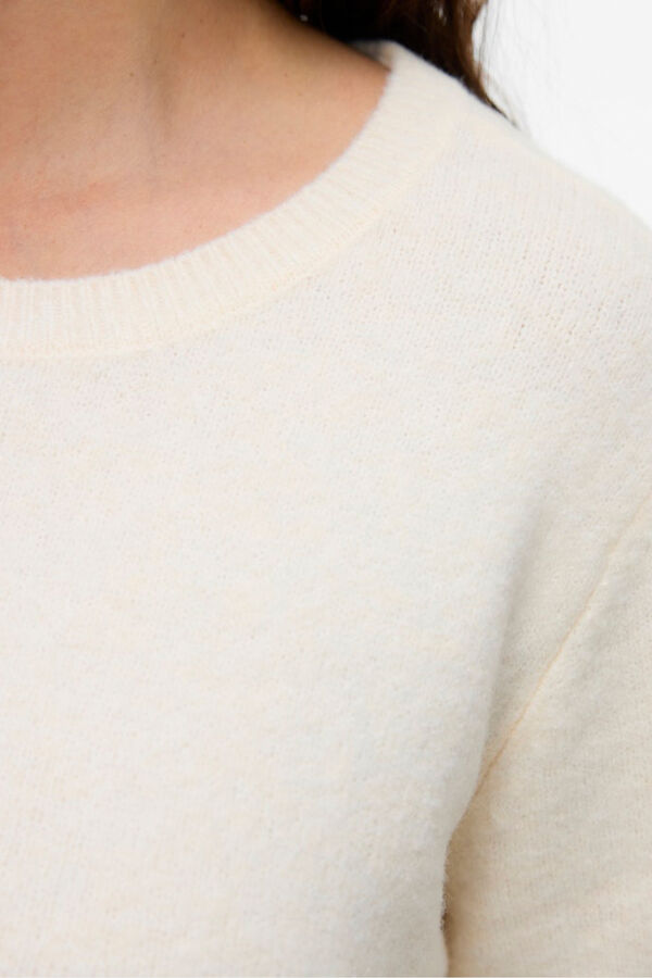 Vero Moda Curve Vestido de malha manga plus size  Tostado