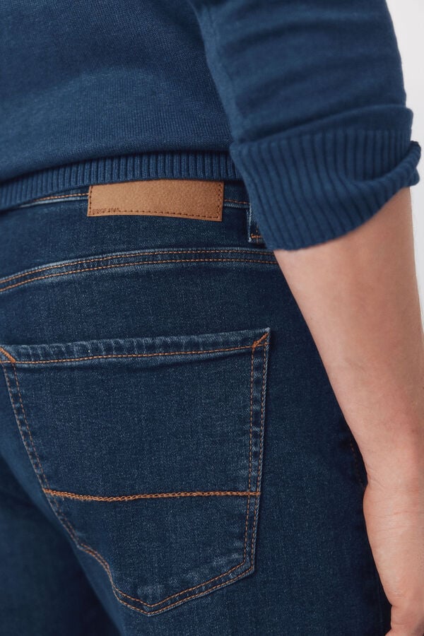 Cortefiel Slim fit jeans Blue