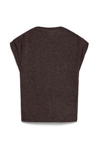 Vero Moda Top Perkins com decote em lurex
