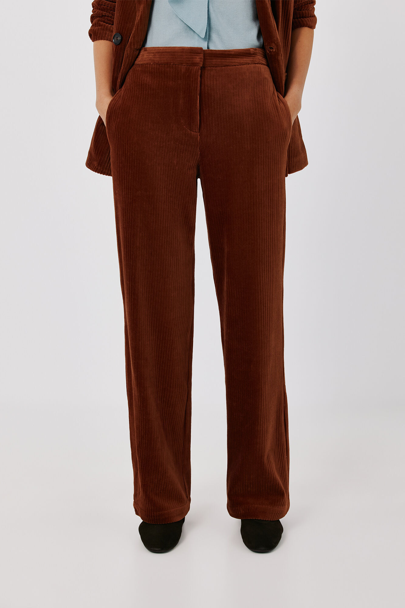 Cortefiel Corduroy wide-leg trousers