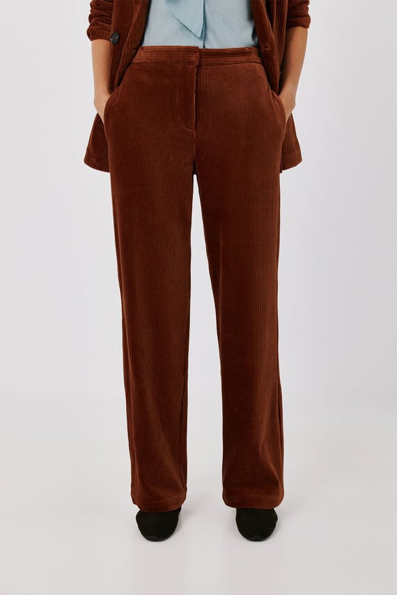 Pantalón de mujer ancho de pana
