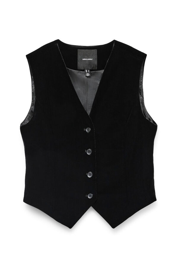 Vero Moda Colete de veludo Preto
