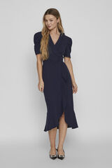 Vila Vestido de festa midi Azul