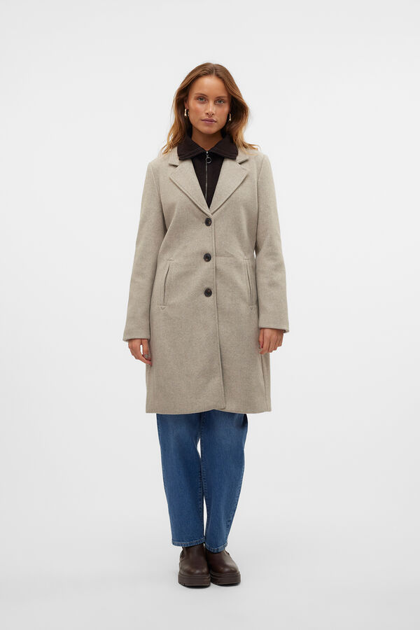 Vero Moda Abrigo de paño Marrón