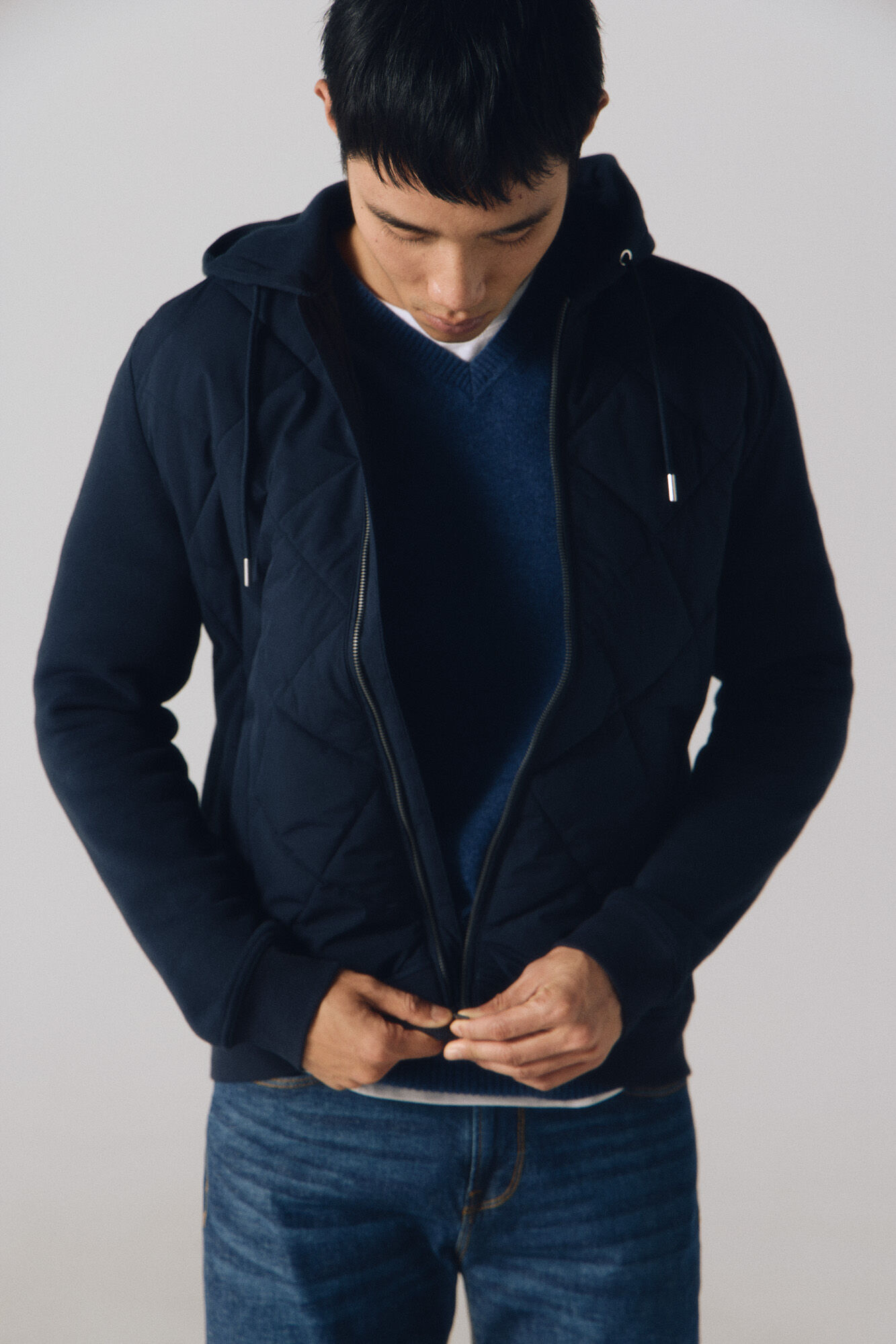 Hooded cardigan Men s jumpers and cardigans Cortefiel