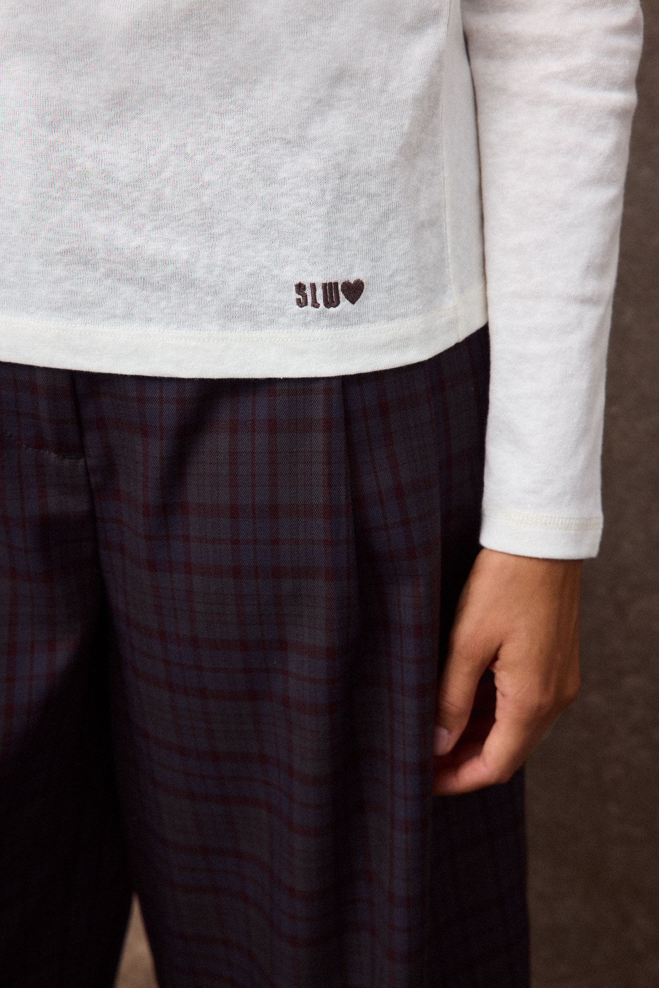 Slowlove Top b&aacute;sico efecto lino