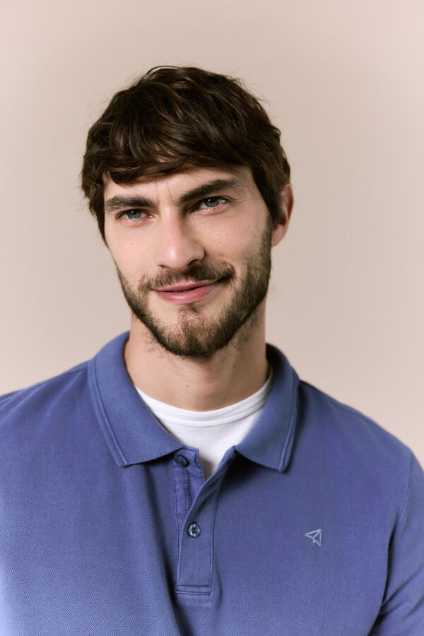 OOTO Polo b&aacute;sico em piqu&eacute; lavado Granada