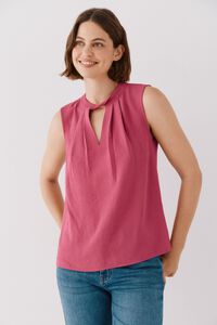 Cortefiel Cropped teardrop top