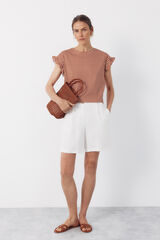 Cortefiel Camisola b&aacute;sica folho Castanho