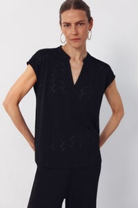 Cortefiel Openwork jersey-knit t-shirt