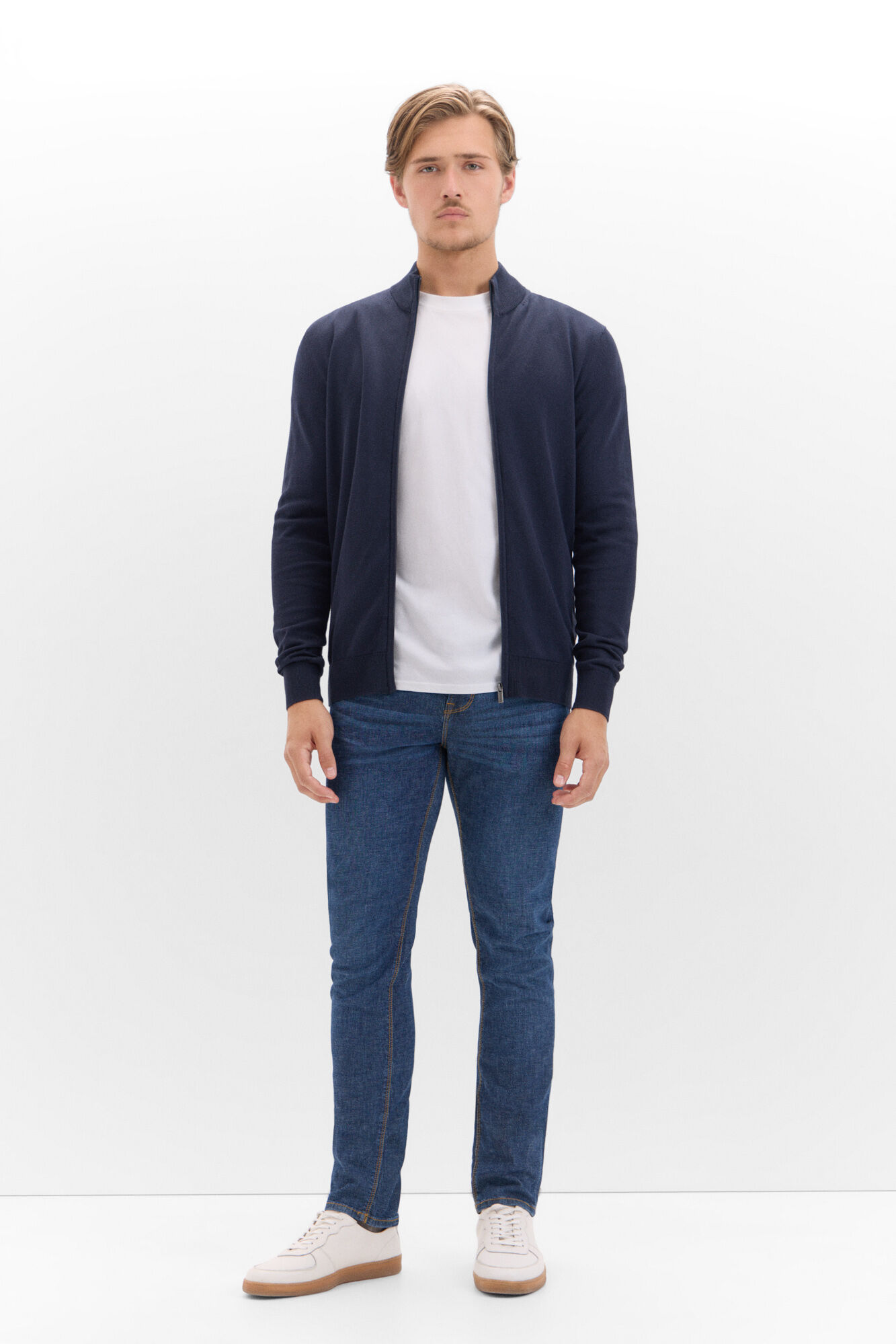 Mens cotton zip up cardigans hot sale