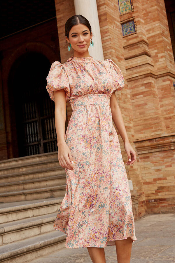 Pol&iacute;n Et Moi Vestido midi Teresa salm&atilde;o Subiu