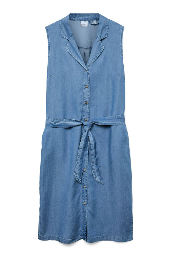 Vero Moda Vestido midi camiseiro Azul