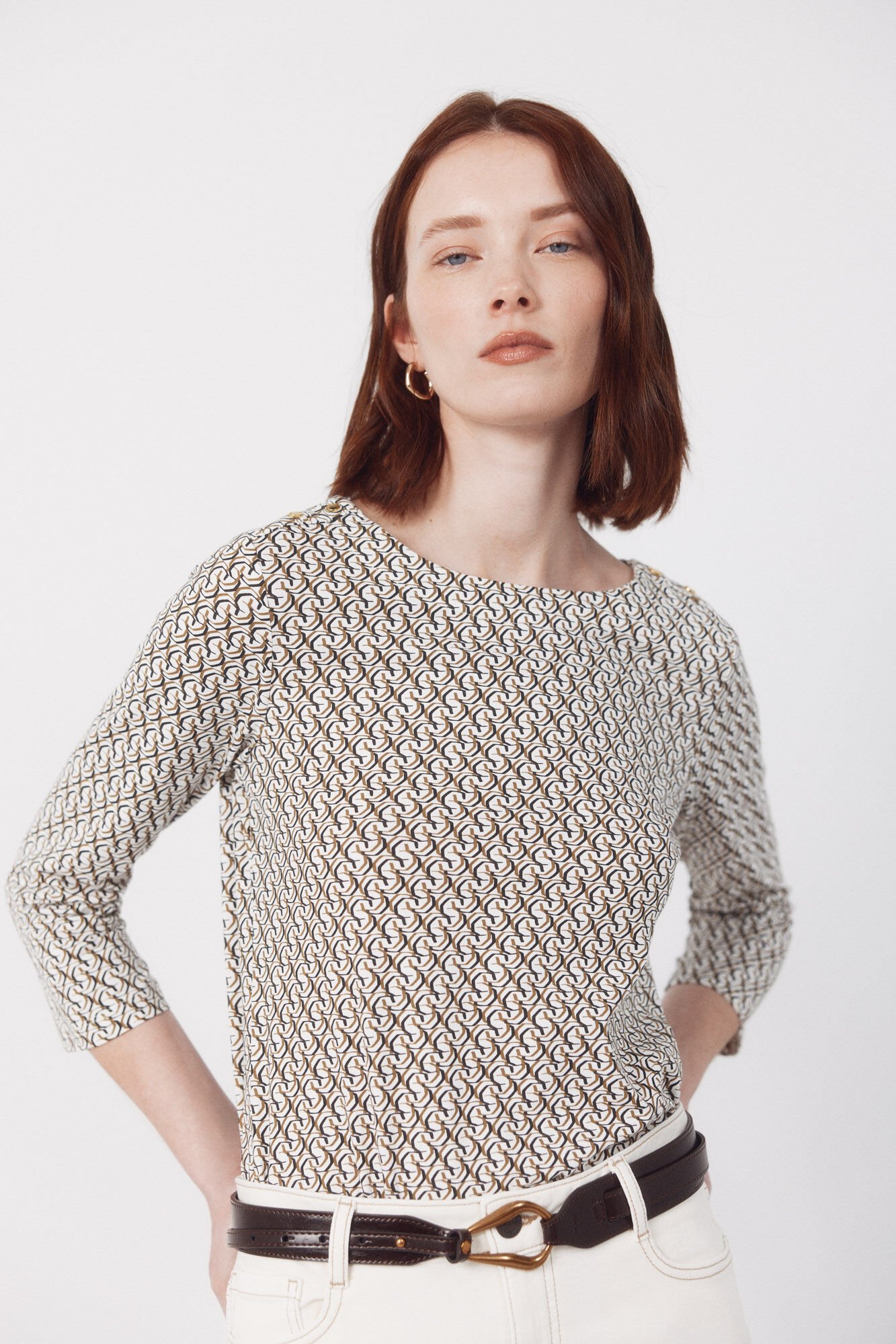 Cortefiel Essential boat neck t-shirt