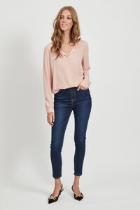 Cortefiel Long-sleeved blouse Pink