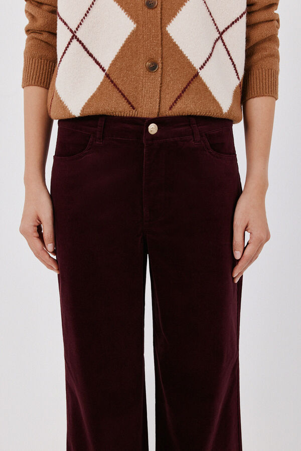 Cortefiel Marine Velvet Sensational jeans Maroon