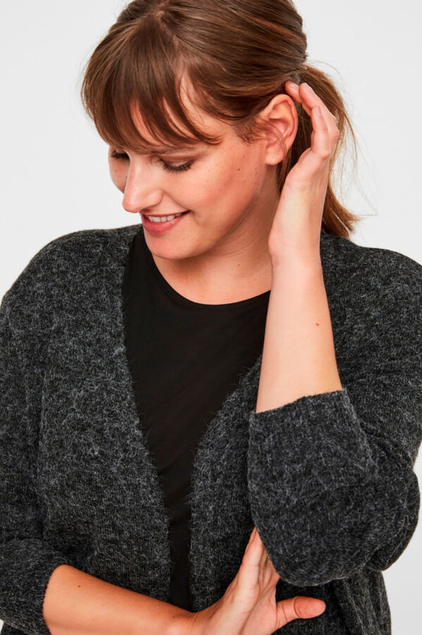 Vero Moda Curve Curve long cardigan Black