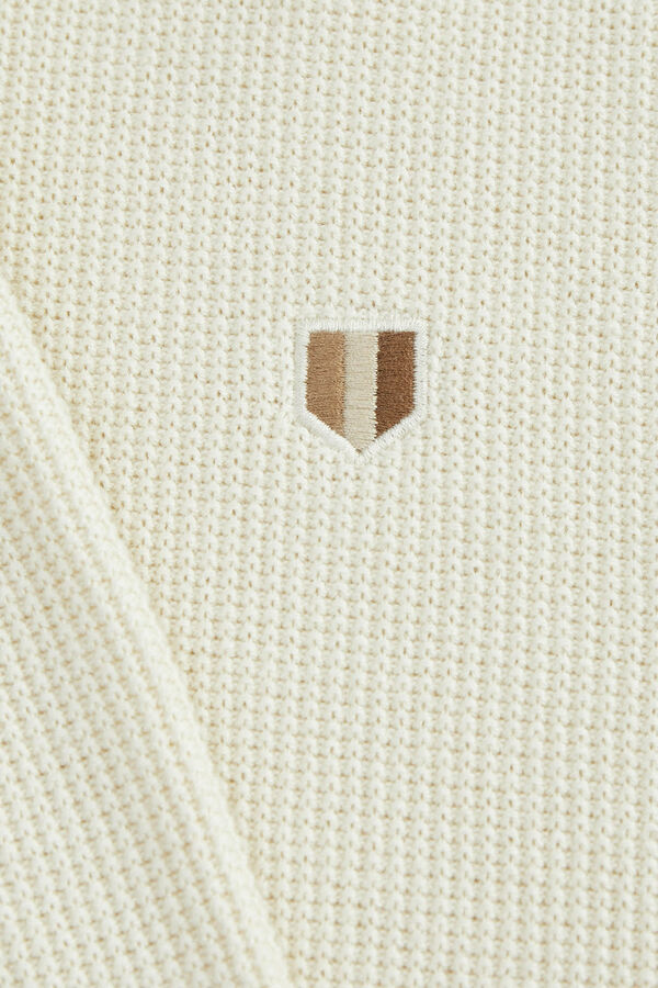 Jack & Jones Suéter fino estruturado Branco