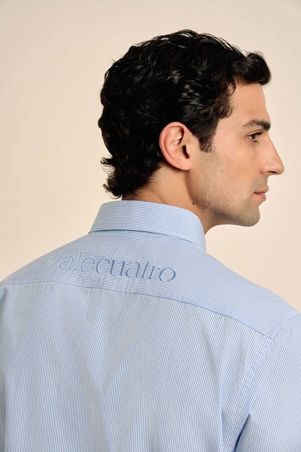 Valecuatro Camisa do escudo Azul