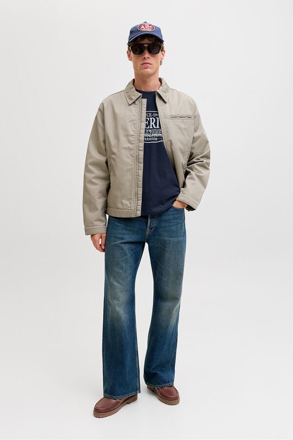 Jack & Jones T-shirt estampada à frente Azul