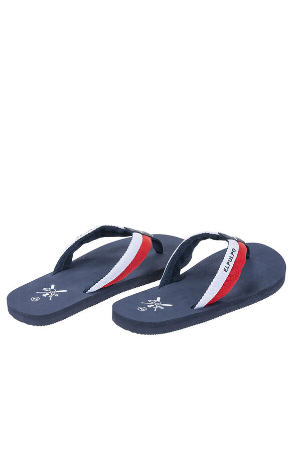 Cortefiel Emblem strap sandal Navy