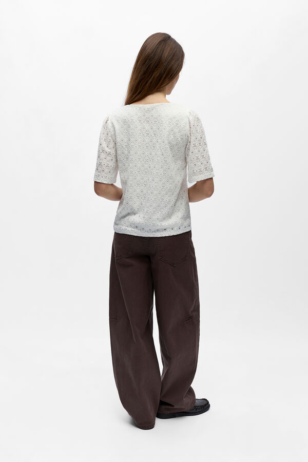 Object Top estrutura manga curta Branco