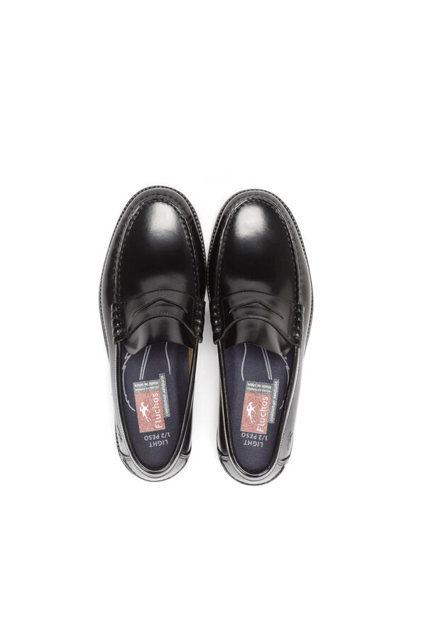Fluchos Mocas&iacute;n Stamford hombre Negro