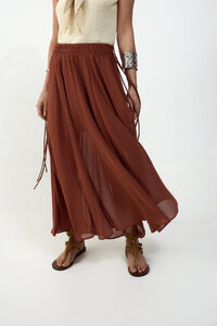 Slowlove Falda midi de gasa