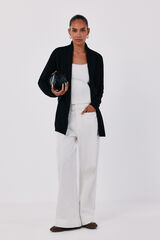 Cortefiel Shawl collar jacket Black