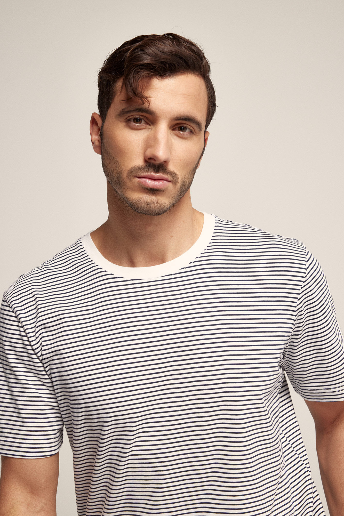Camiseta de hombre b sica cuello perkins Camisetas de hombre