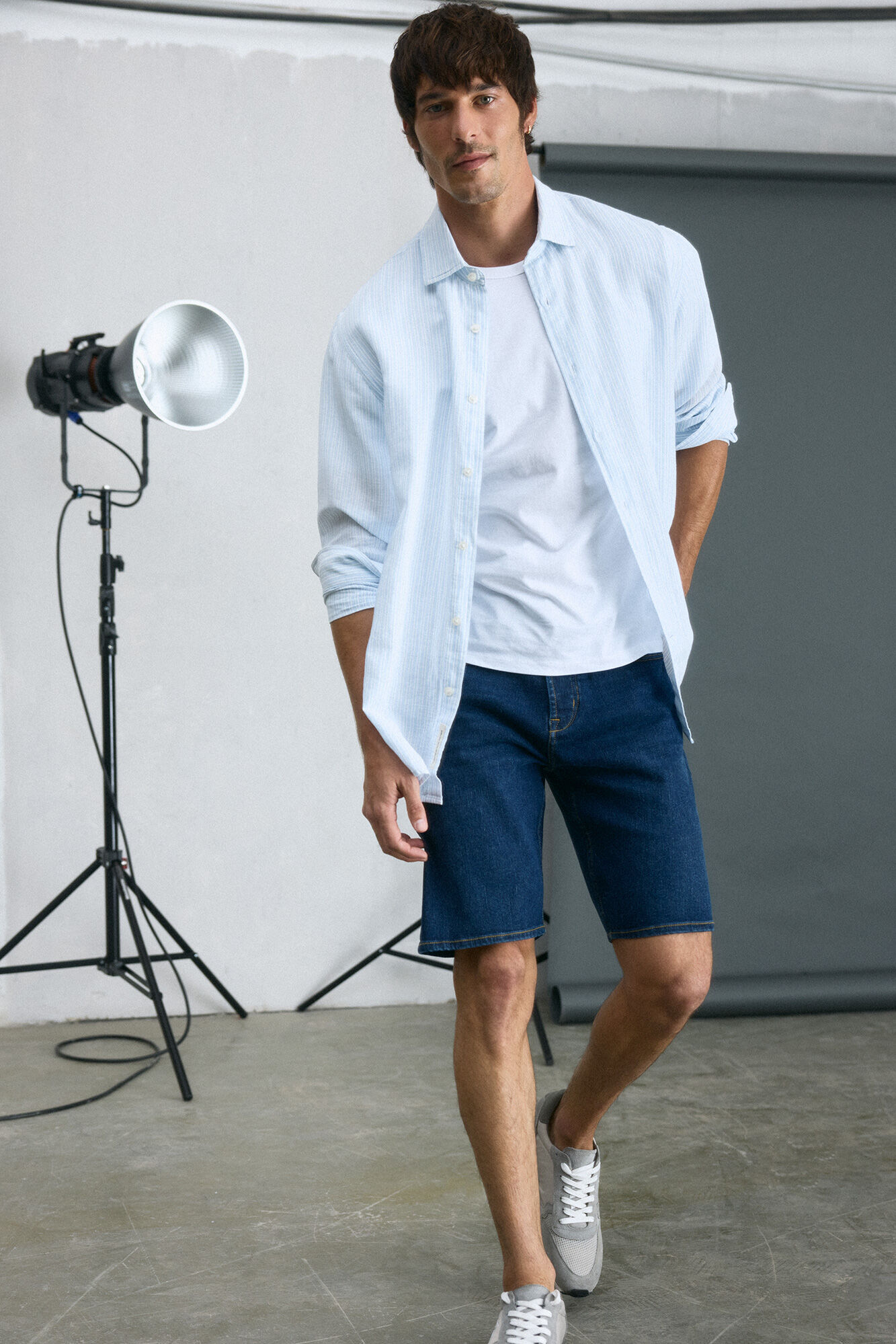 Bermuda denim logo OOTO Pantalones cortos de hombre Cortefiel