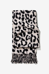 Vilanova Cachecol com estampado de leopardo