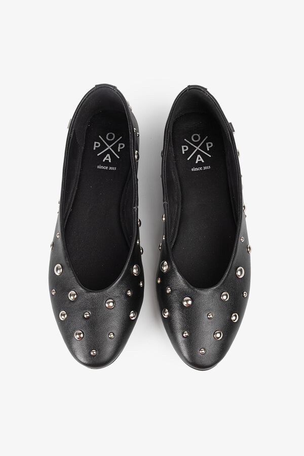 Popa Studded ballet flats ETOILE Black