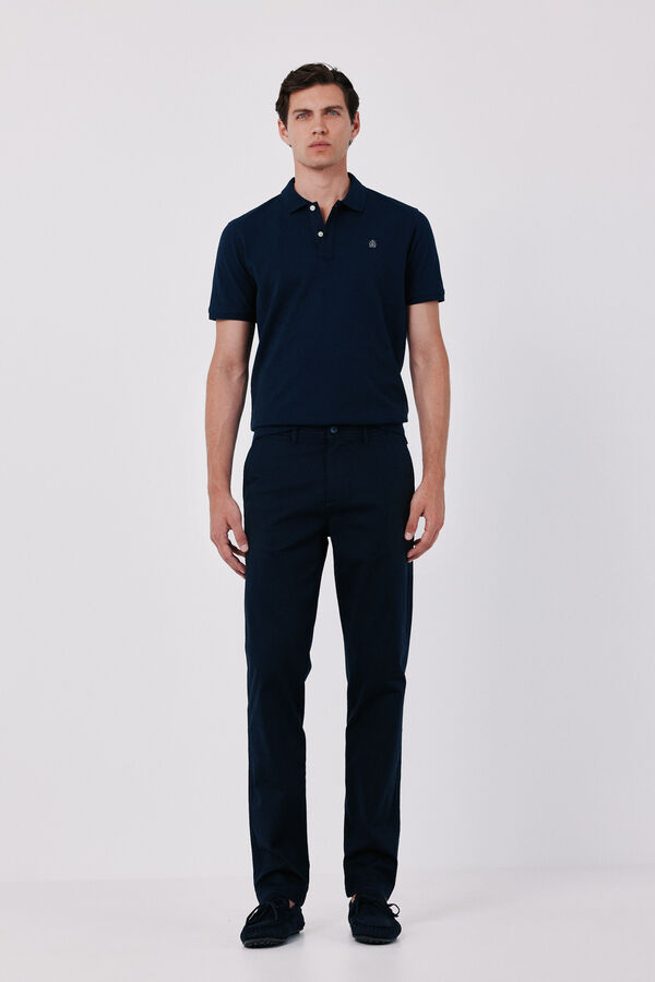 Cortefiel Chino b&aacute;sico ligero regular Azul marino