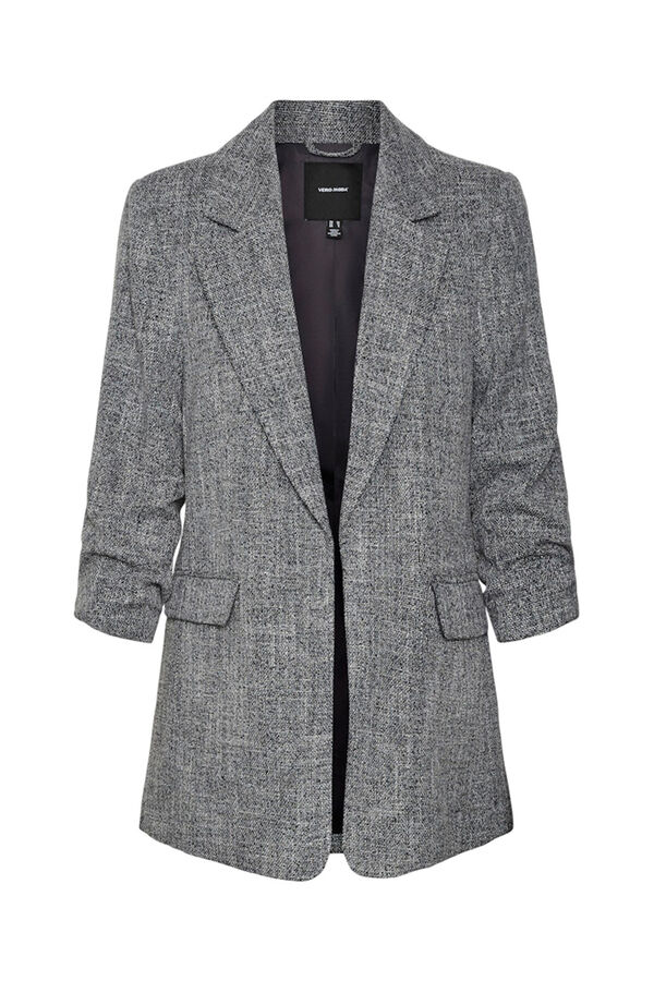 Vero Moda Curve manga franzida Preto