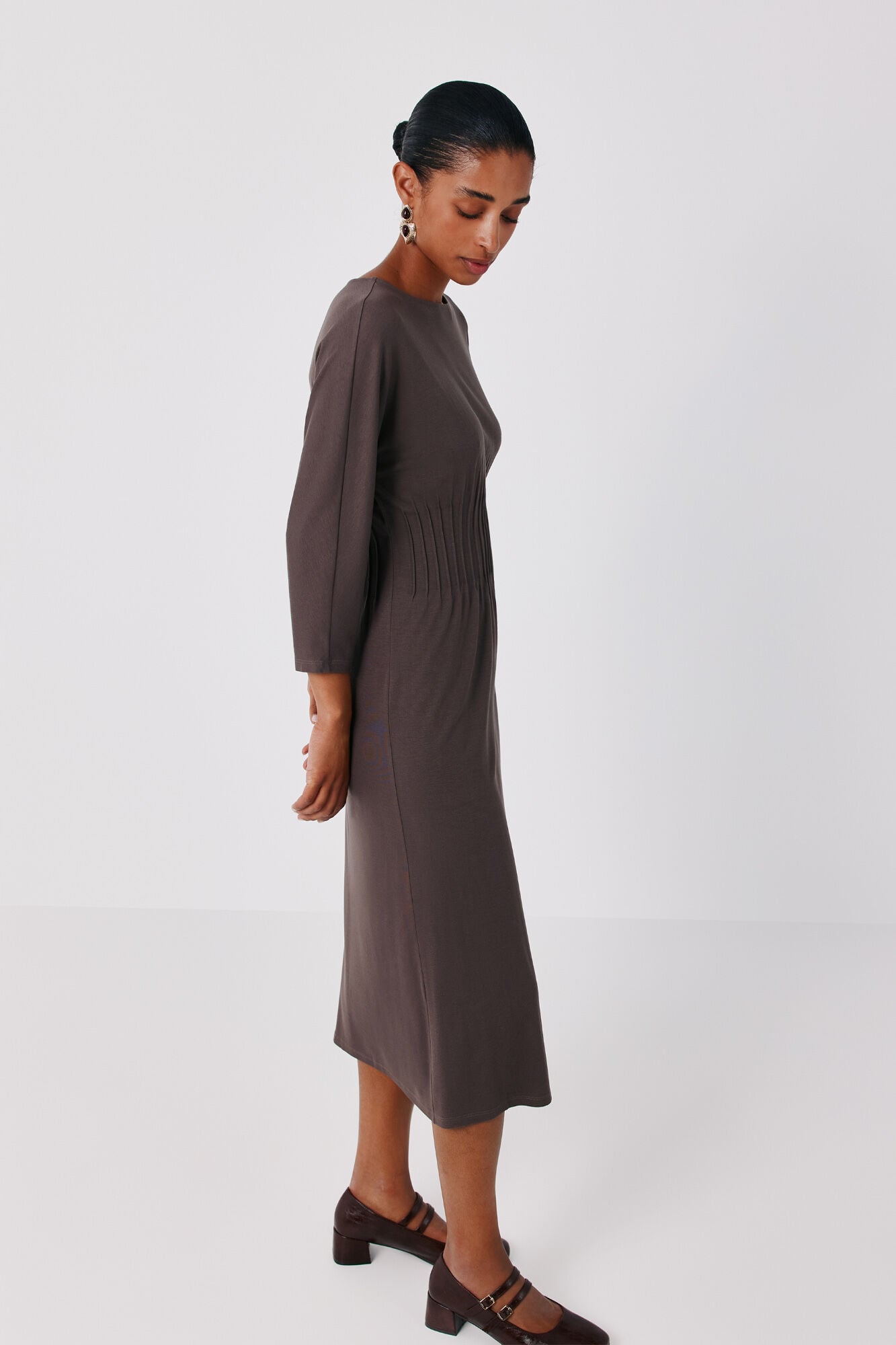 Cortefiel Pleated dress