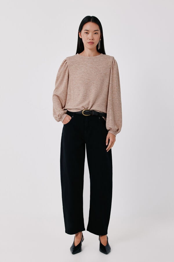 Cortefiel Barrel jeans Black