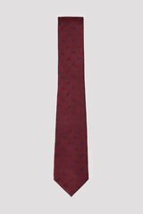 Cortefiel NATURAL silk tie Maroon