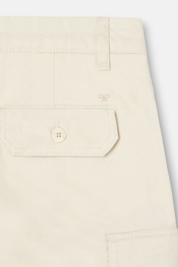 Silbon Bermuda cargo Ecru