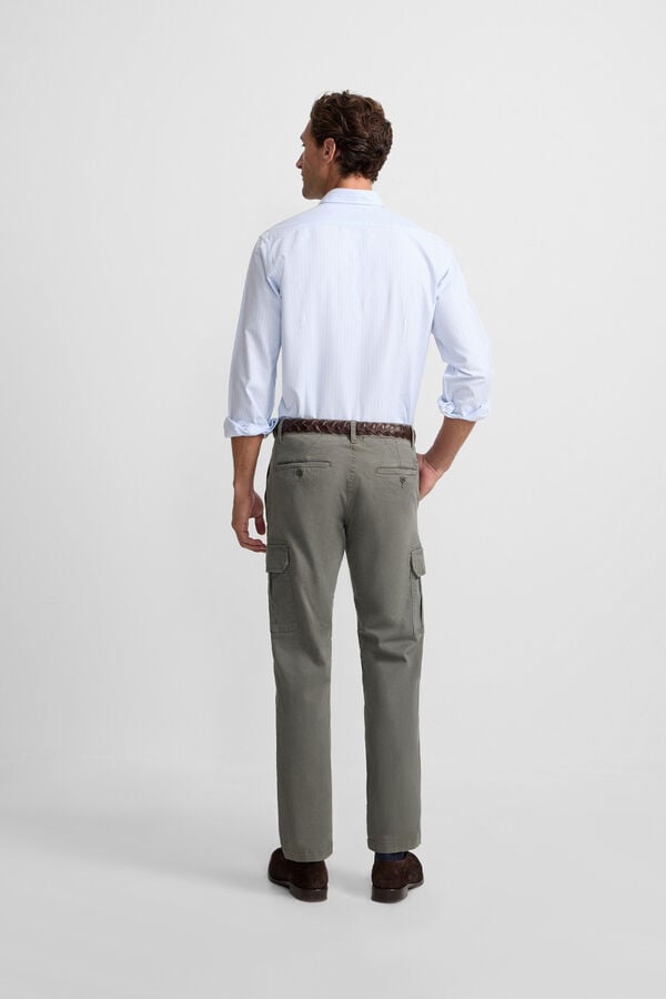 Silbon Calça cargo casual Verde