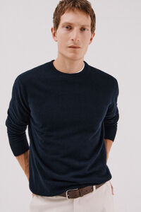 Cortefiel Lambswool jumper with round neck