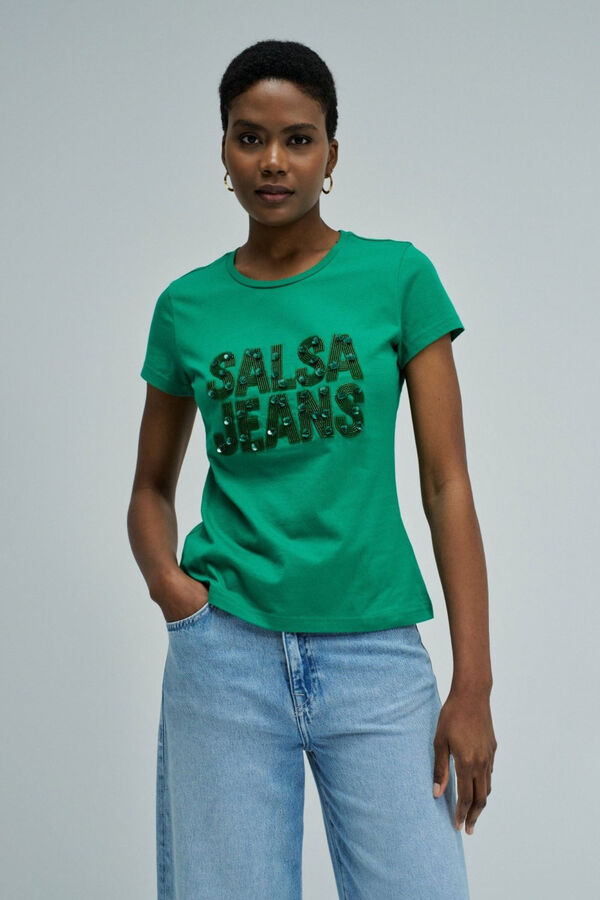 Salsa Jeans T-shirt de manga curta Verde