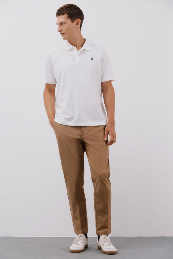 Cortefiel Regular fit comfort chinos Beige