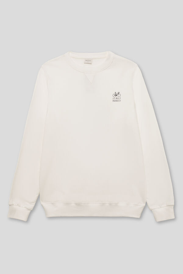 Street Monkey Sweatshirt da moda  Ecru