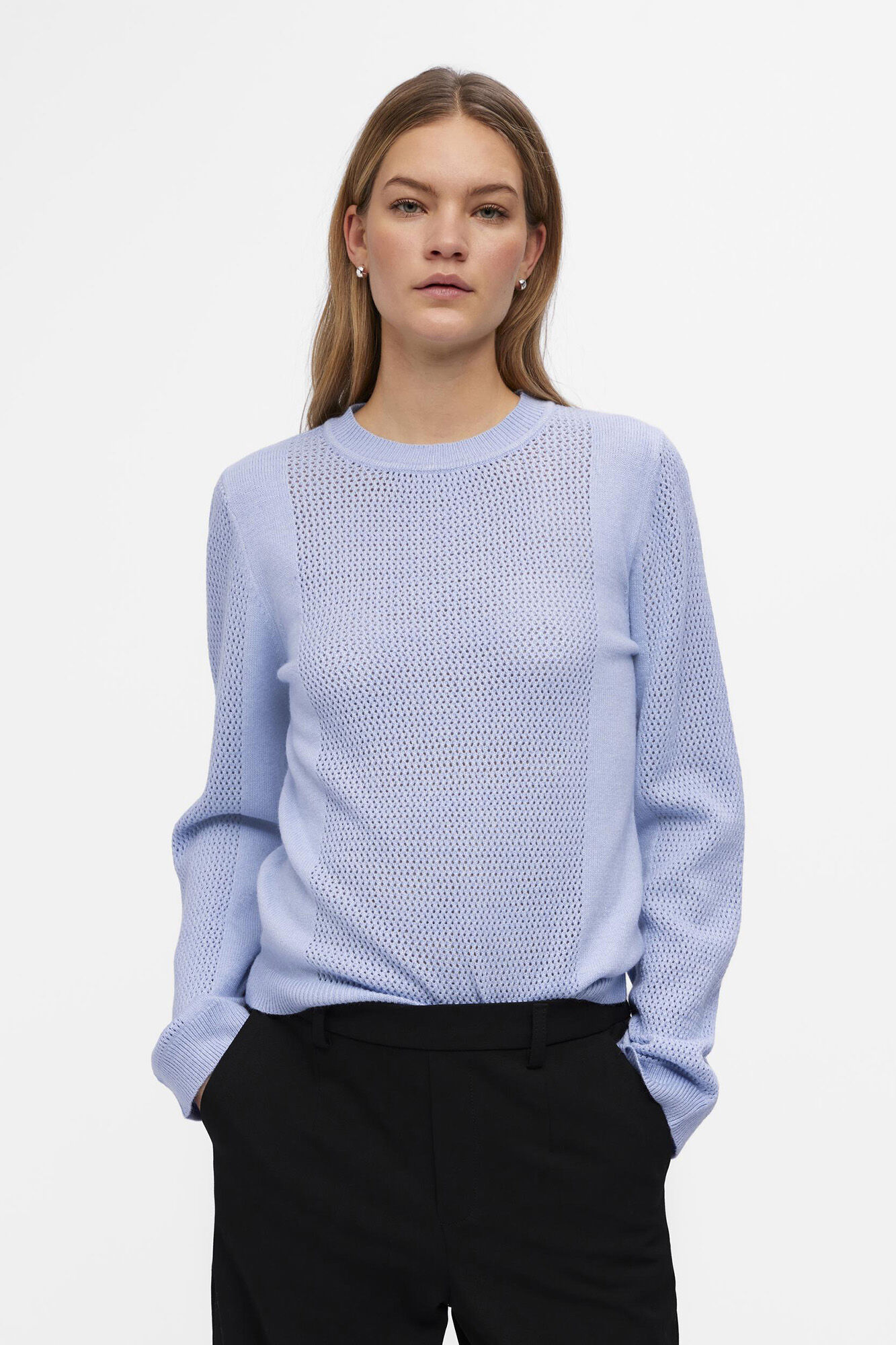 Jersey knit jumper with round neck Women s jumpers and cardigans Cortefiel