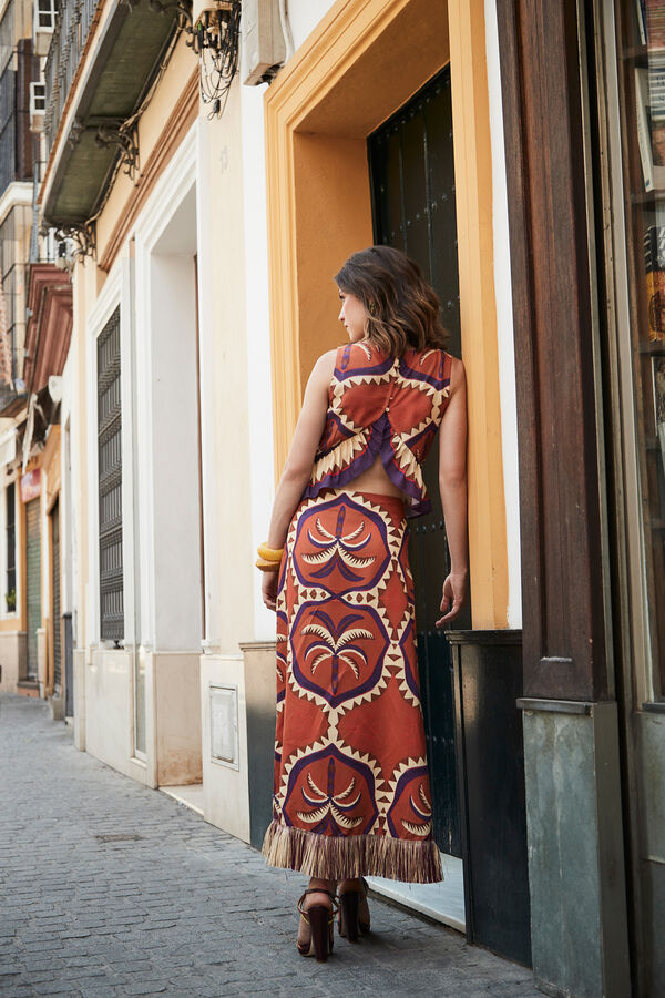 Panambi Lolichi skirt Printed orange