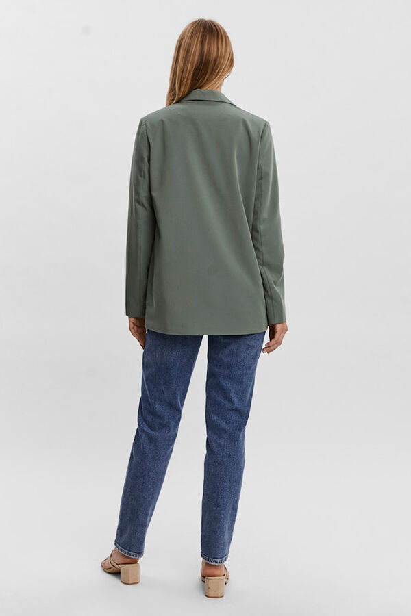 Vero Moda Blazer cl&aacute;sica de mujer corte recto Verde