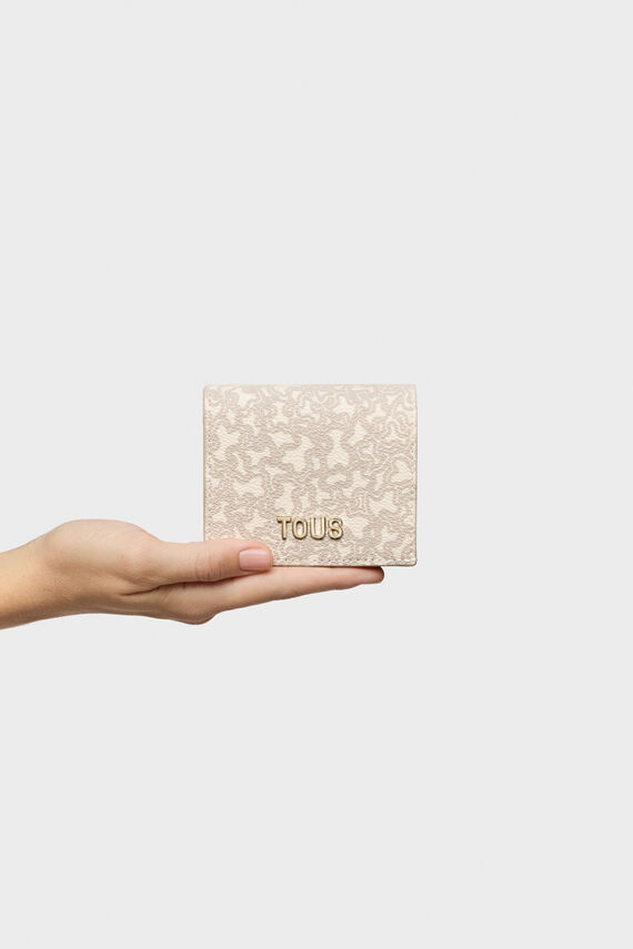 Cartera pequeña beige Kaos Mini Lines